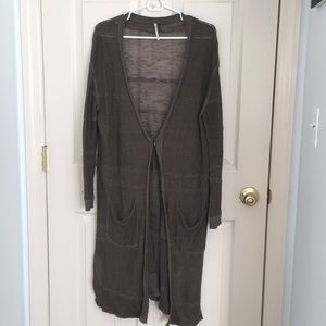 Free people long cardigan sweater
